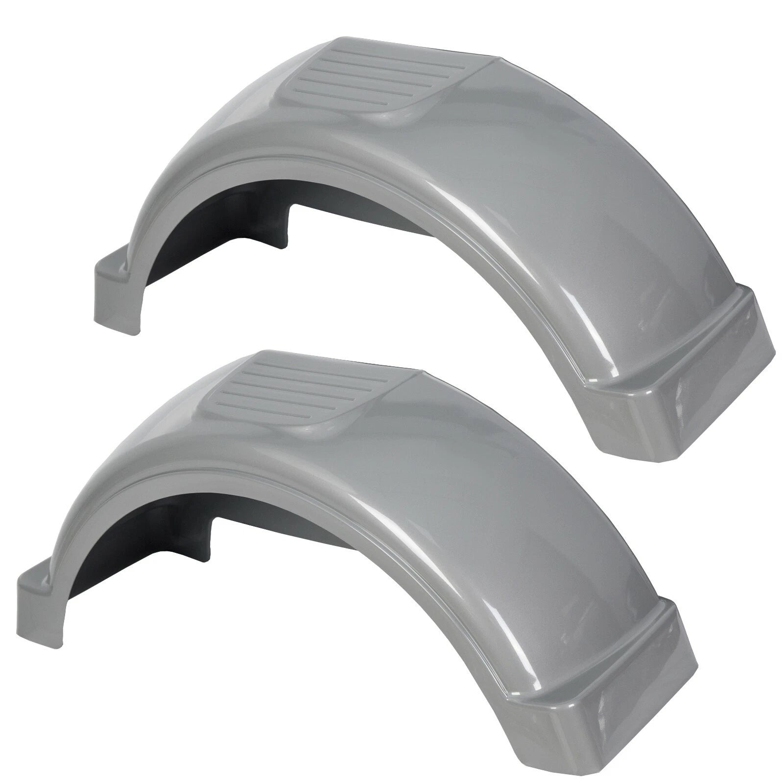 Set of 2 Single Axle Trailer Fenders for 13" Wheels (Top Step Skirt)