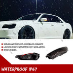 Smoked Sequential Amber LED Side Mirror Signal Lights for Chrysler 300 (2011–2023)