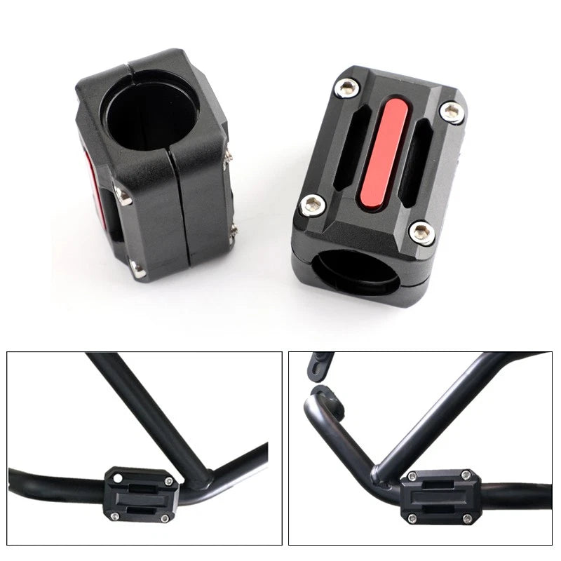 2X 25mm Engine Frame Bar Protection Crash Slider Pads for Motorcycle
