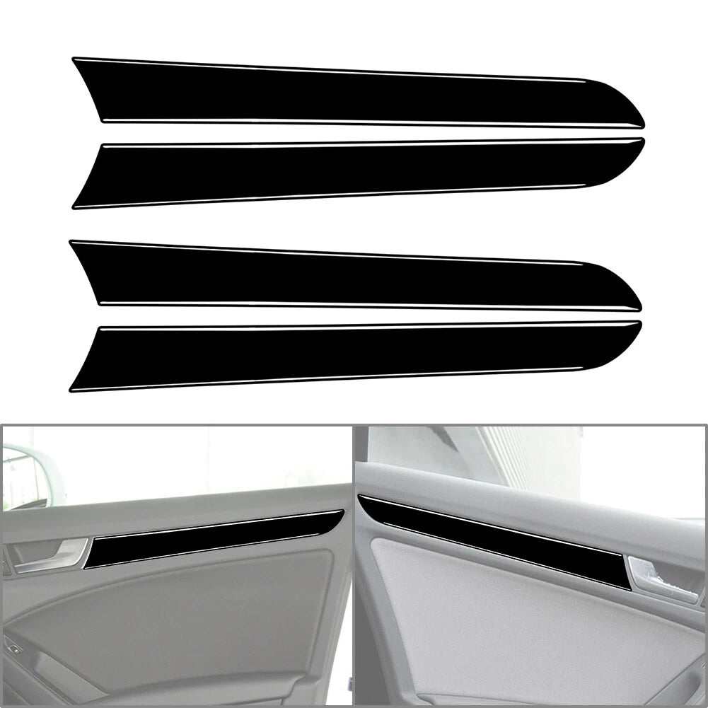 Piano Black Interior Door Handle Trim for Audi A4 B8 A5 (2008–2016)