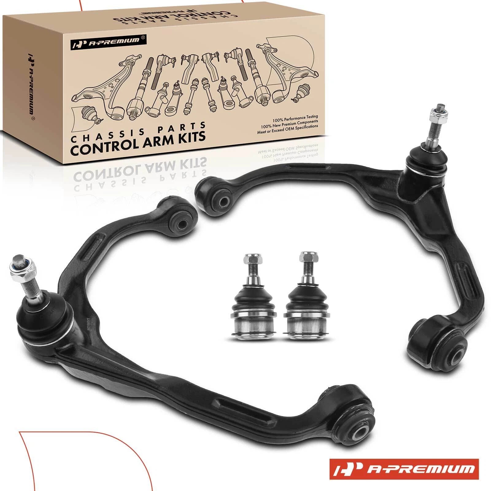 Set of 4 Front Upper Control Arms & Ball Joints for Jeep Liberty (2008–2012)