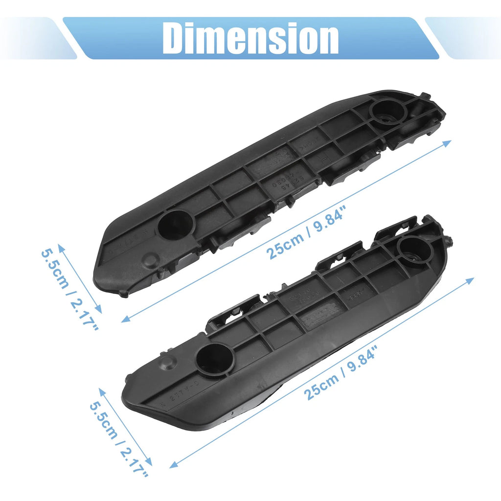 Set of 2 Front Side Bumper Cover Brackets No. 521460E030/5214648020 for Toyota