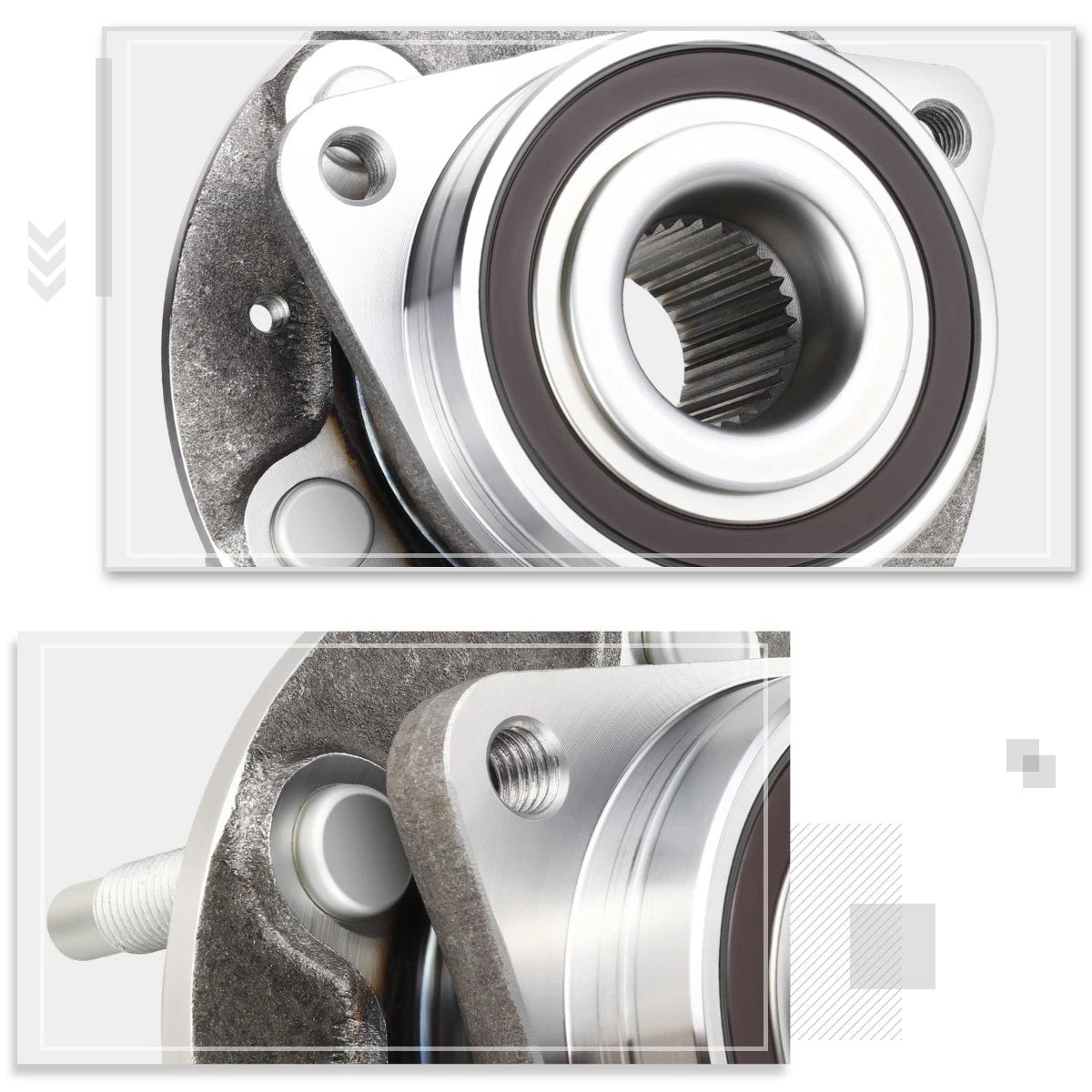Set of 2 Wheel Hub Bearing Assembly for Buick Verano/Cadillac ATS (2012–2019)