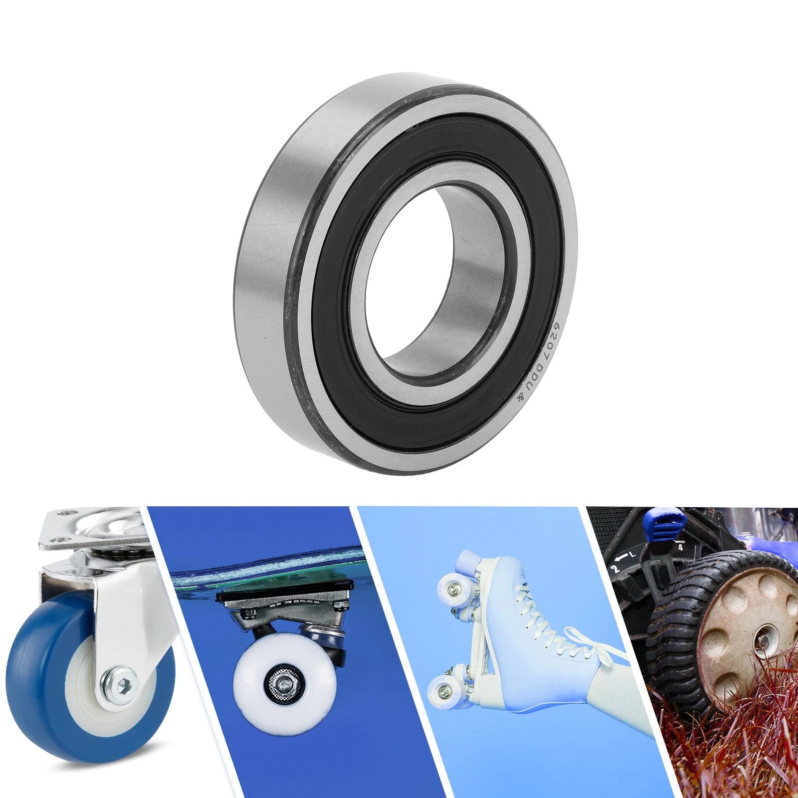 6207DDU Deep Groove Ball Bearing for Scooter Skateboard Wheel (35x72x17mm)