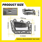 Set of 4 Gray Interior Door Handles for Jeep Grand Cherokee (2005–2010)