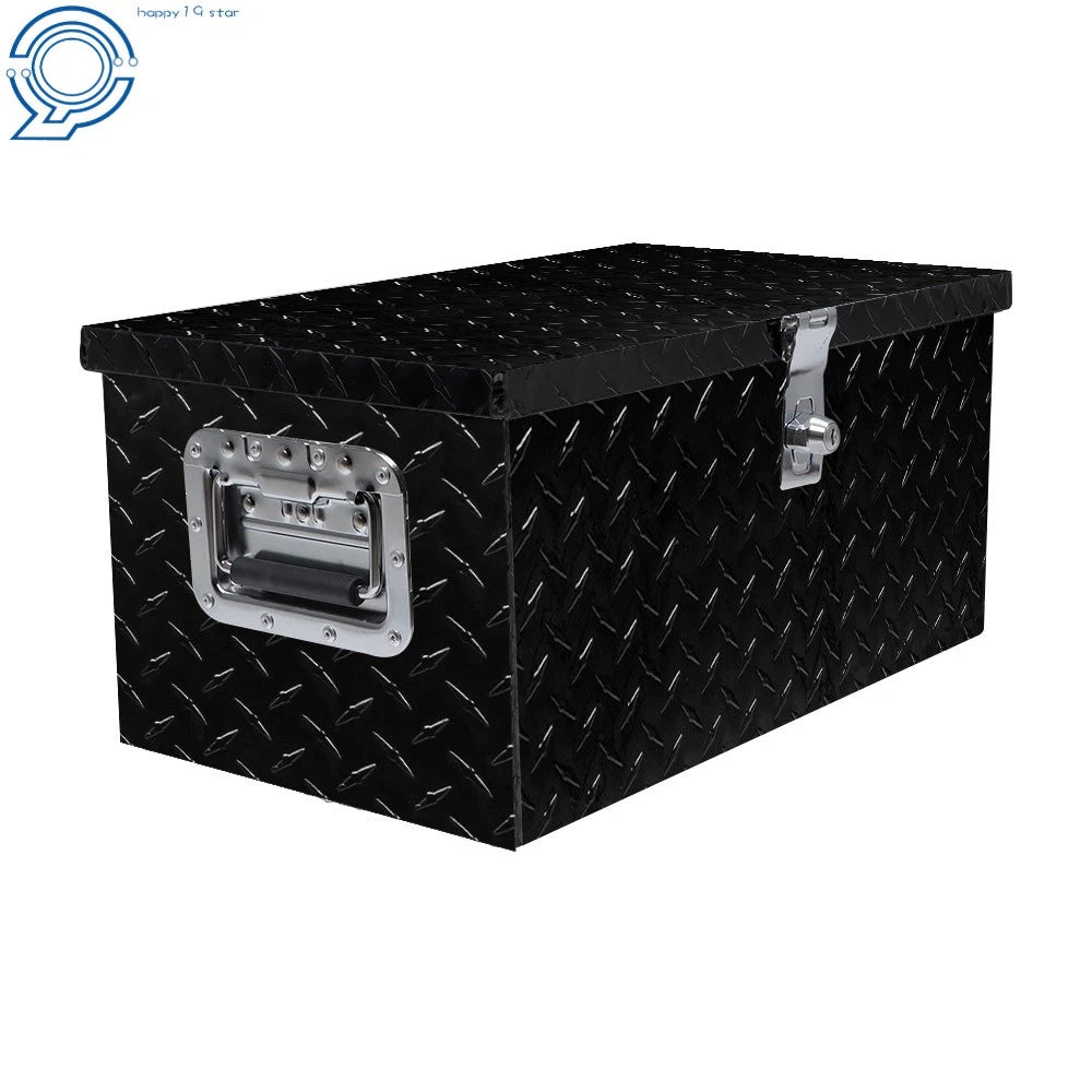 Black Aluminum Tool Box for Truck Trailer Storage (20" x 12" x 9.5")
