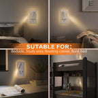 LED Wall Sconce Bedside Reading Light with USB Charge Port for