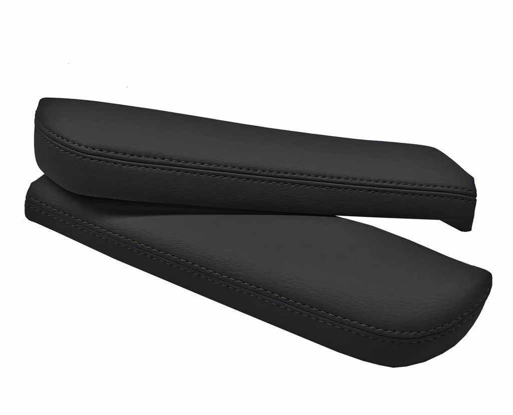 Front Armrest Door Panel Cover for Toyota 4Runner (2003–2009) Black PVC Leather