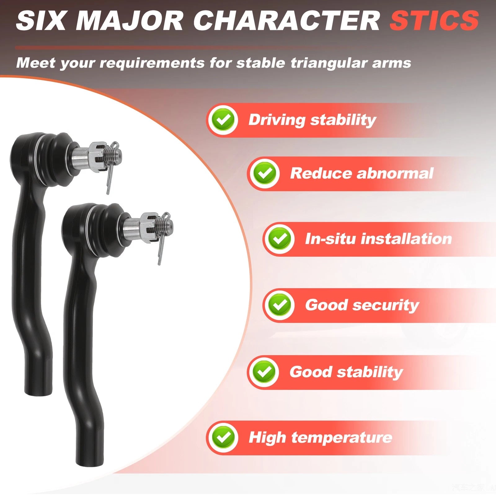 2Pcs Front Outer Tie Rod Ends for Nissan Frontier Pathfinder Xterra (2005–2012)