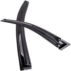 Set of 4 Smoke Acrylic Window Visors for Nissan Sentra (2013–2019)