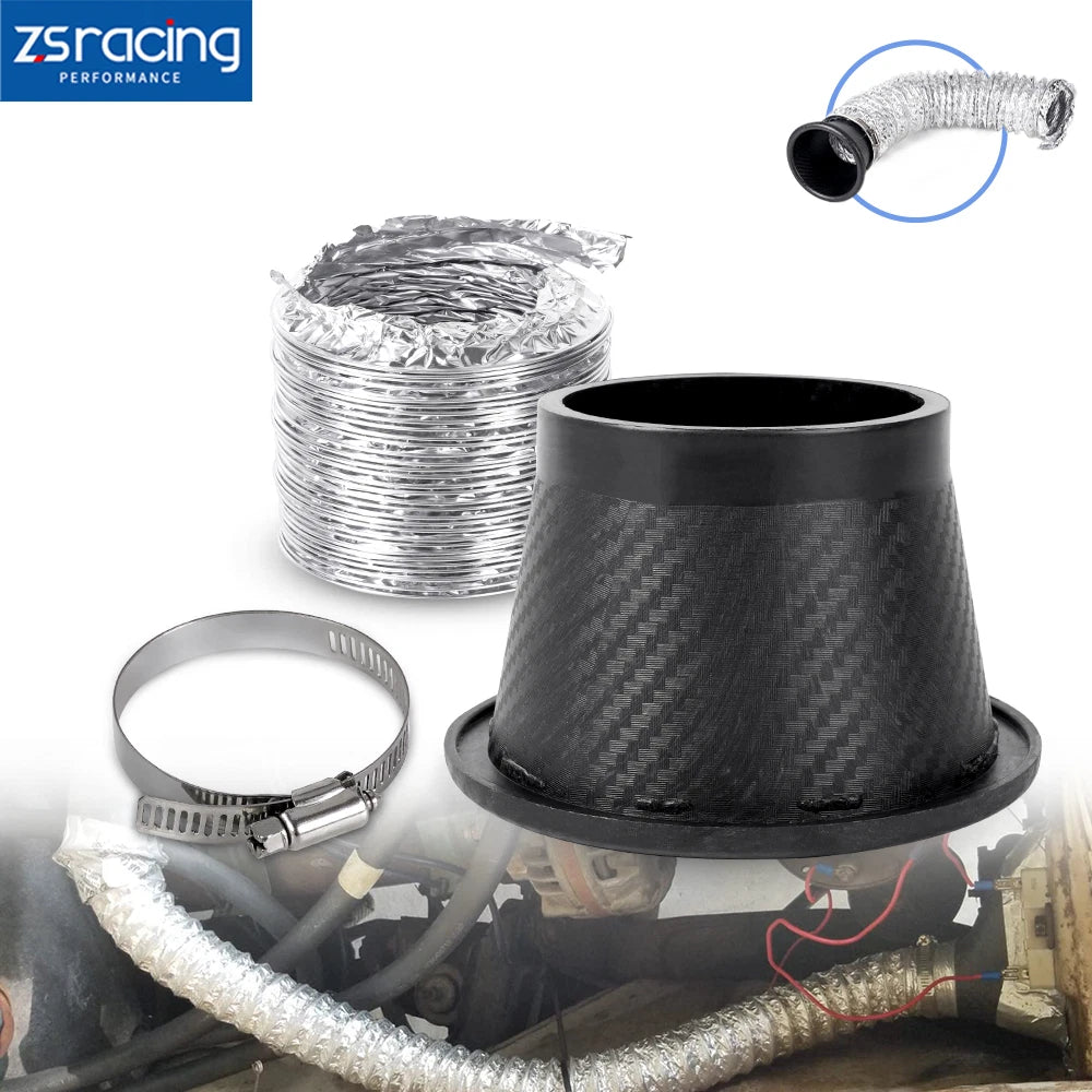 Turbo Air Intake Pipe Funnel Kit for Universal Car (All Models)