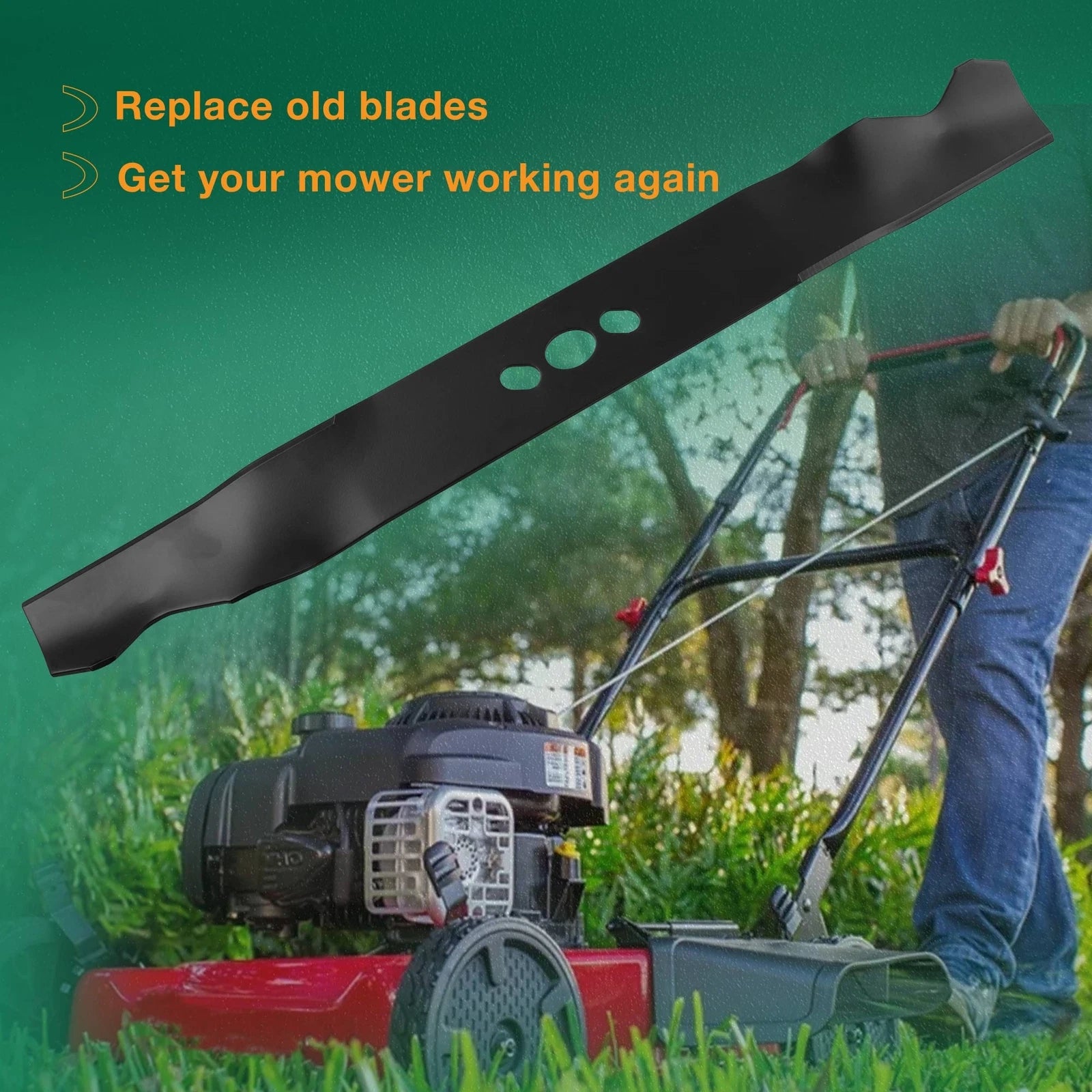 2X Lawn Mower Blades for 21" Deck (Fits Various Models)