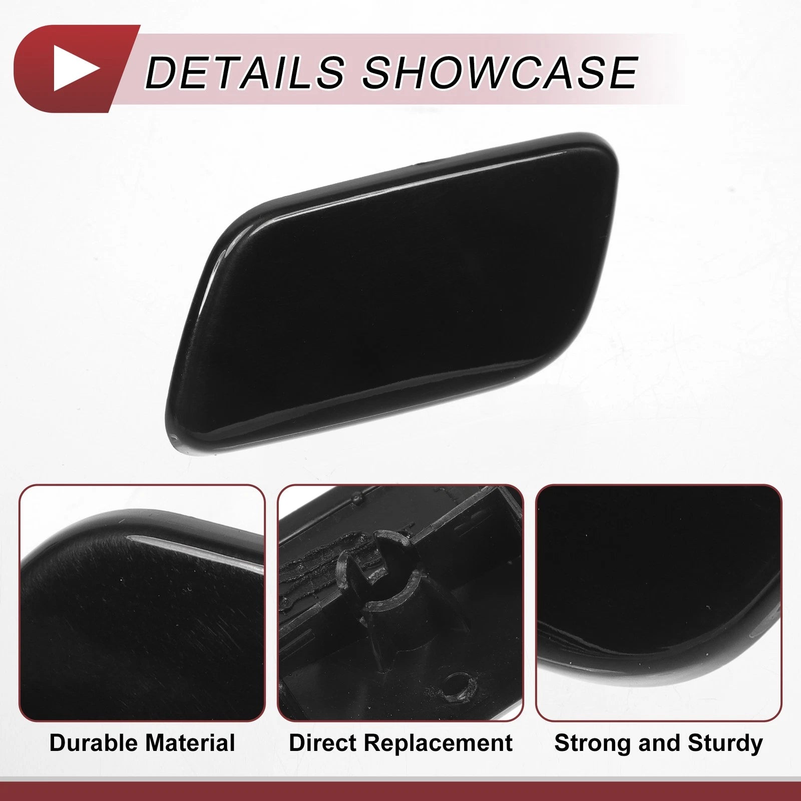 Front Left Washer Nozzle Cover Cap for Subaru Forester (2013–2015) Black