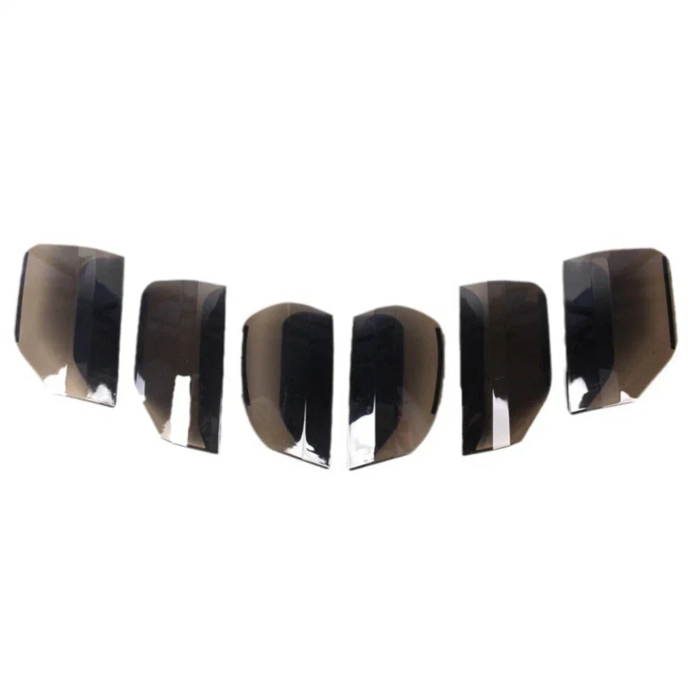 6 x Car Body Trim Lamp Guard Covers for Ford Mustang (2015-2017) Smoked Black