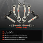 Set of 8 Rear Control Arms & Sway Bar Links for BMW X5 X6 (2007–2019)