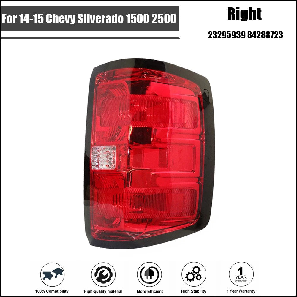 Rear Tail Light Assembly for Chevy Silverado 1500 2500 (2014–2015)