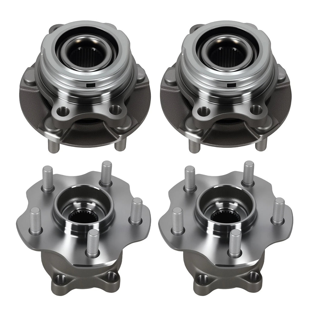 4pc Wheel Hub Bearing Kit for Nissan Pathfinder Murano Infiniti QX60 (2013–2020)