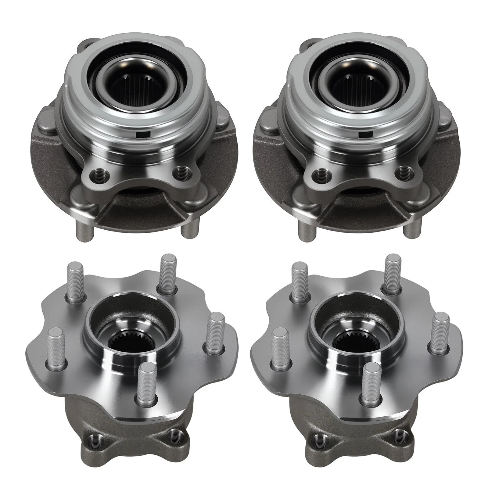 4pc Wheel Hub Bearing Kit for Nissan Pathfinder Murano Infiniti QX60 (2013–2020)