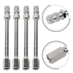 4pcs Tyre Wheel Valve Extension Extender Cap Metal Stem for Auto Car Truck