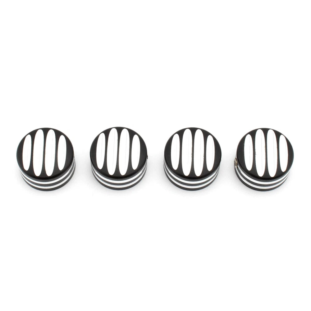 4X CNC Machined Head Bolt Cover Cap for Triumph T120 Thruxton Scrambler (2016–2023)