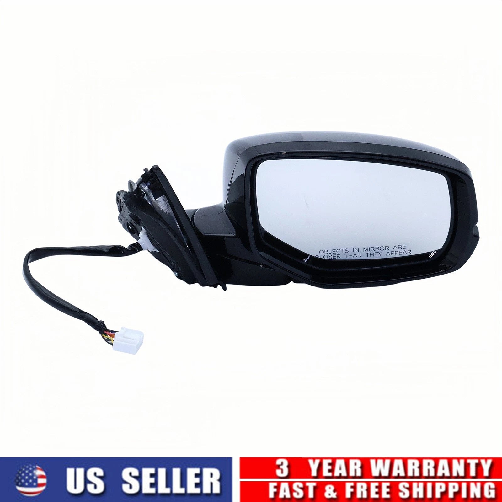 Right Side Mirror w/ Heated Camera Power Glass for Honda Accord (2013–2015)