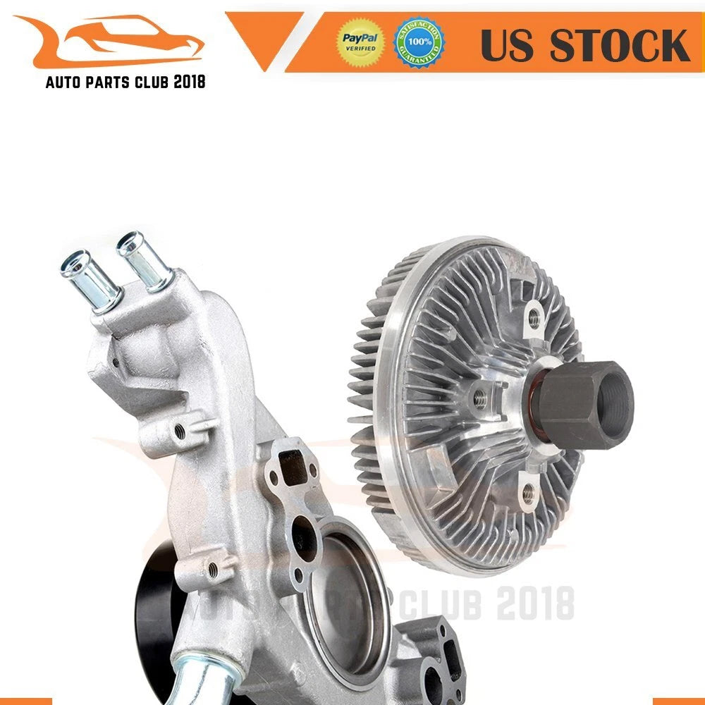 Water Pump & Fan Clutch Set for Chevy Silverado 1500 2500 (1999–2006)