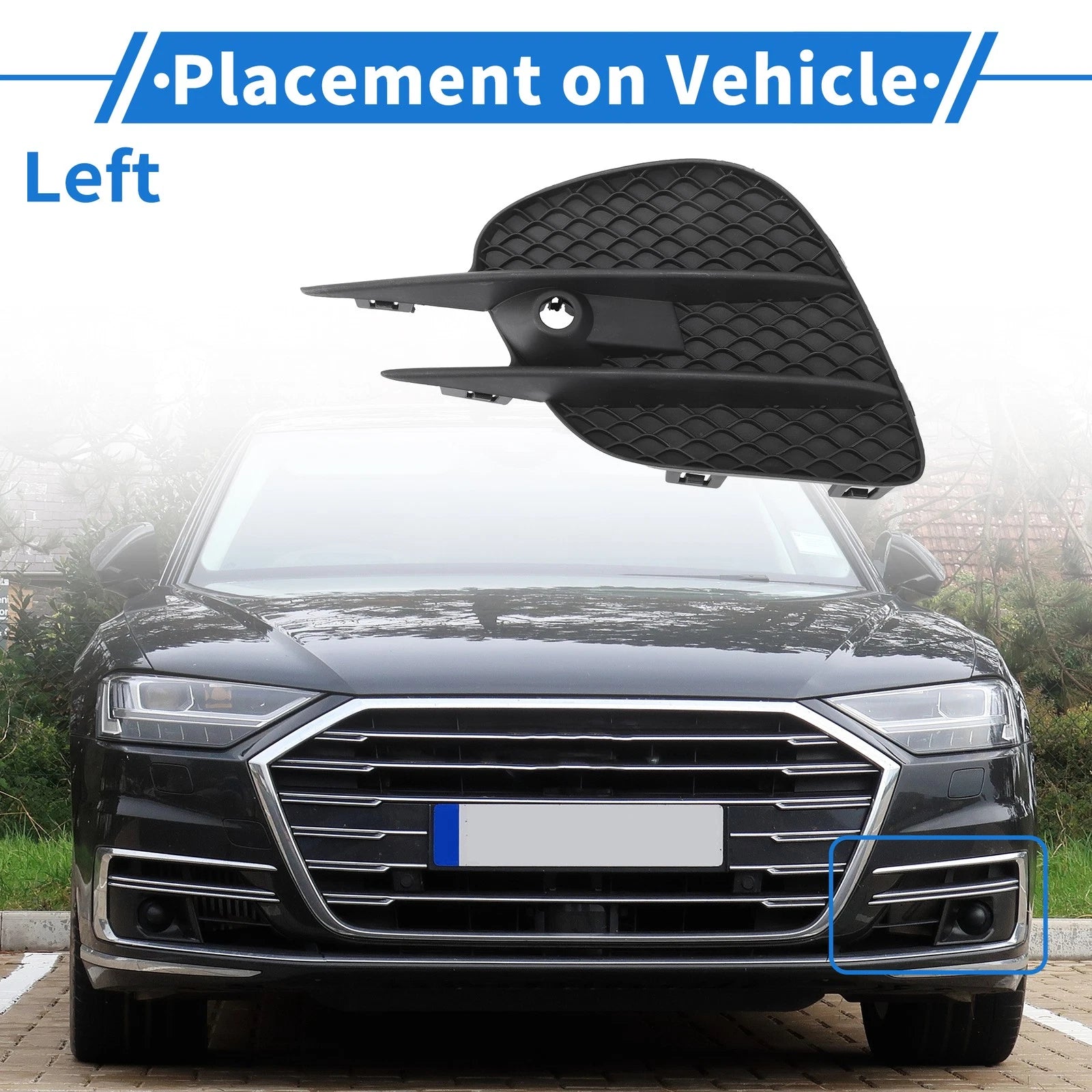 1 Pc Fog Light Grill for Mercedes-Benz GLC300 (2016–2023) No.A2538853500