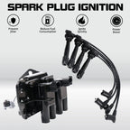 Ignition Coil & Spark Plug Wire Set for Hyundai Accent (2001–2005) UF424 27301-26600