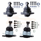Set of 4 Front Upper Lower Ball Joints for Chevy Blazer & GMC Jimmy (4WD)