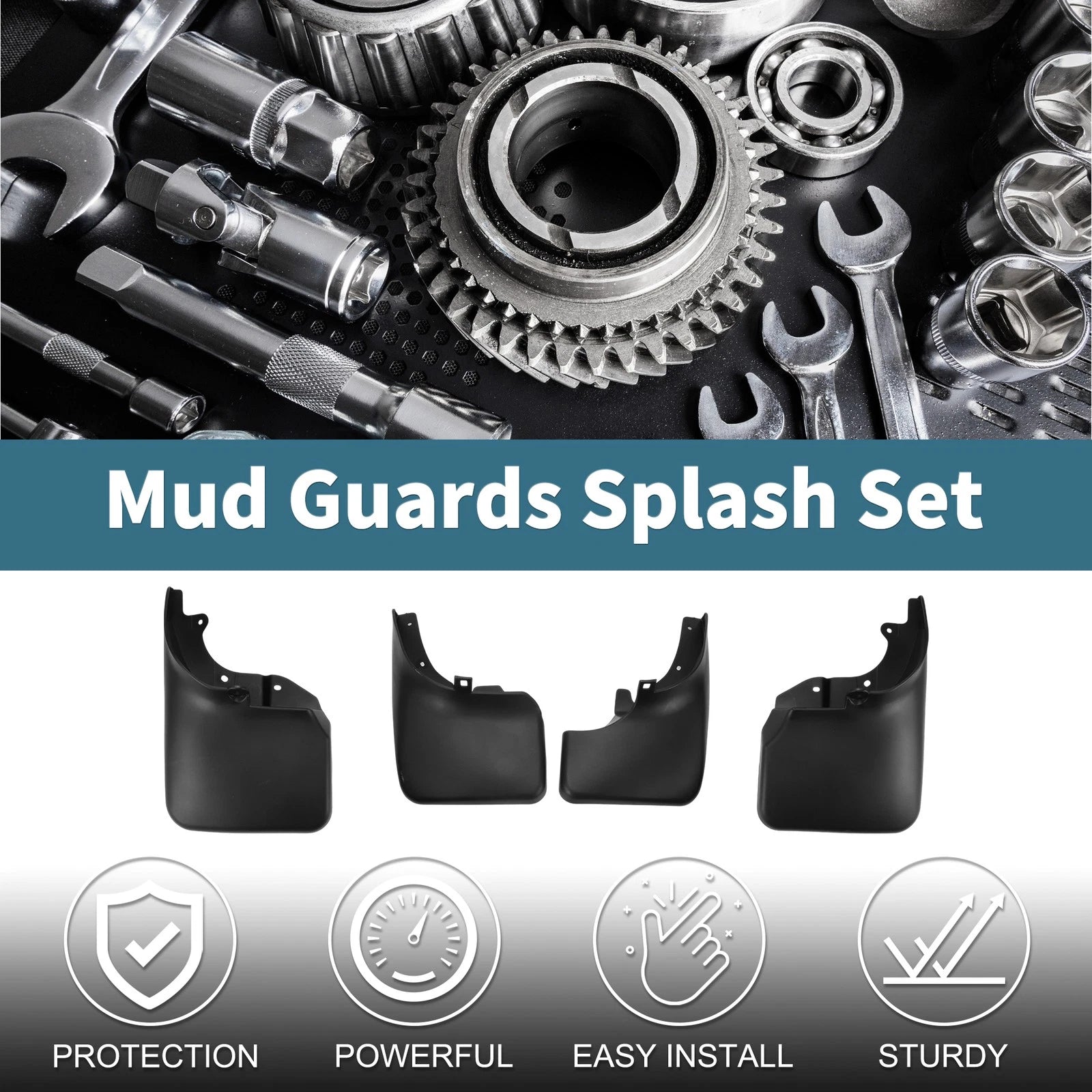 Mud Flaps Splash Guards for Toyota Land Cruiser LC80 (1990–1997)