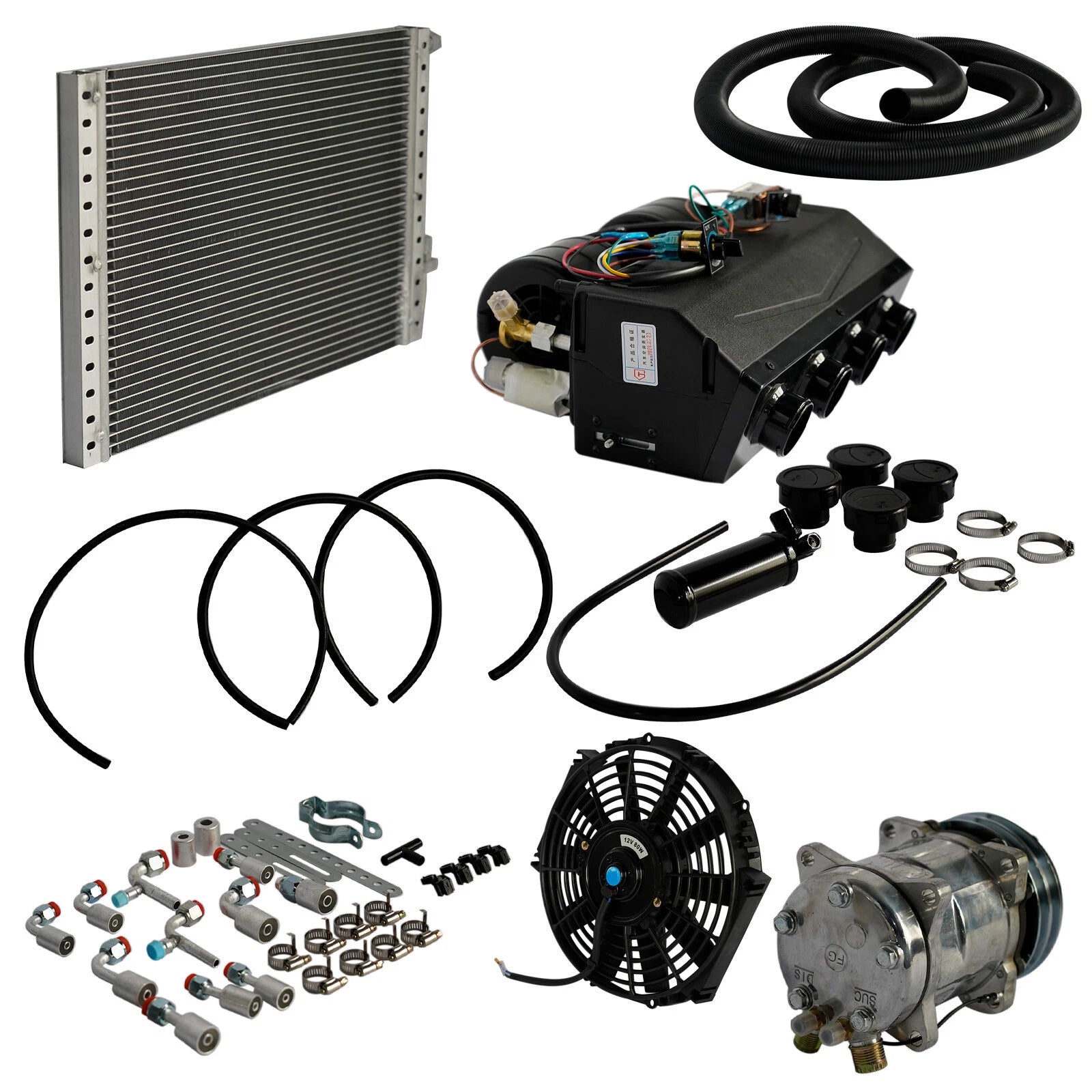 Air Conditioning Kit for Universal Vehicles (12 Volt)