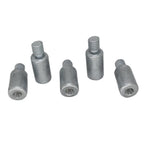 Set of 5 Zinc Anode Rods for Volvo Penta (Replaces 838929, 804107, 800476, 858501)