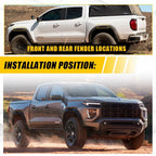 Set of 2 Black Side Marker Vinyl Decals for GMC Canyon (2023â2025)