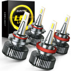 2X AUXITO 9005 H11 LED Headlight Bulbs for Toyota Camry (2007–2018)