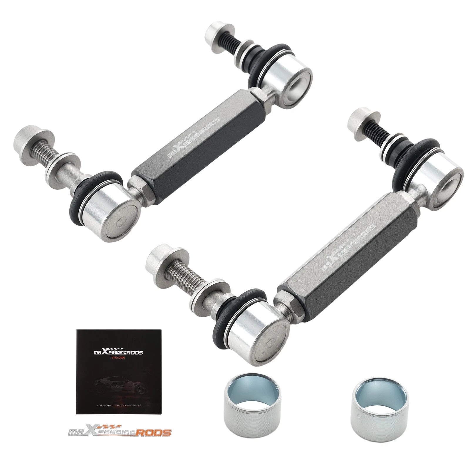 2x Adjustable Front Sway Bar End Links 0-3" Lift For Toyota FJ Cruiser 2007-2014
