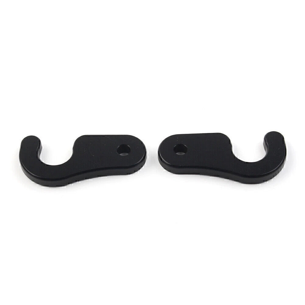 2X Black Sun Visor Clips for Jeep Wrangler JL JT JK (2018–2023)