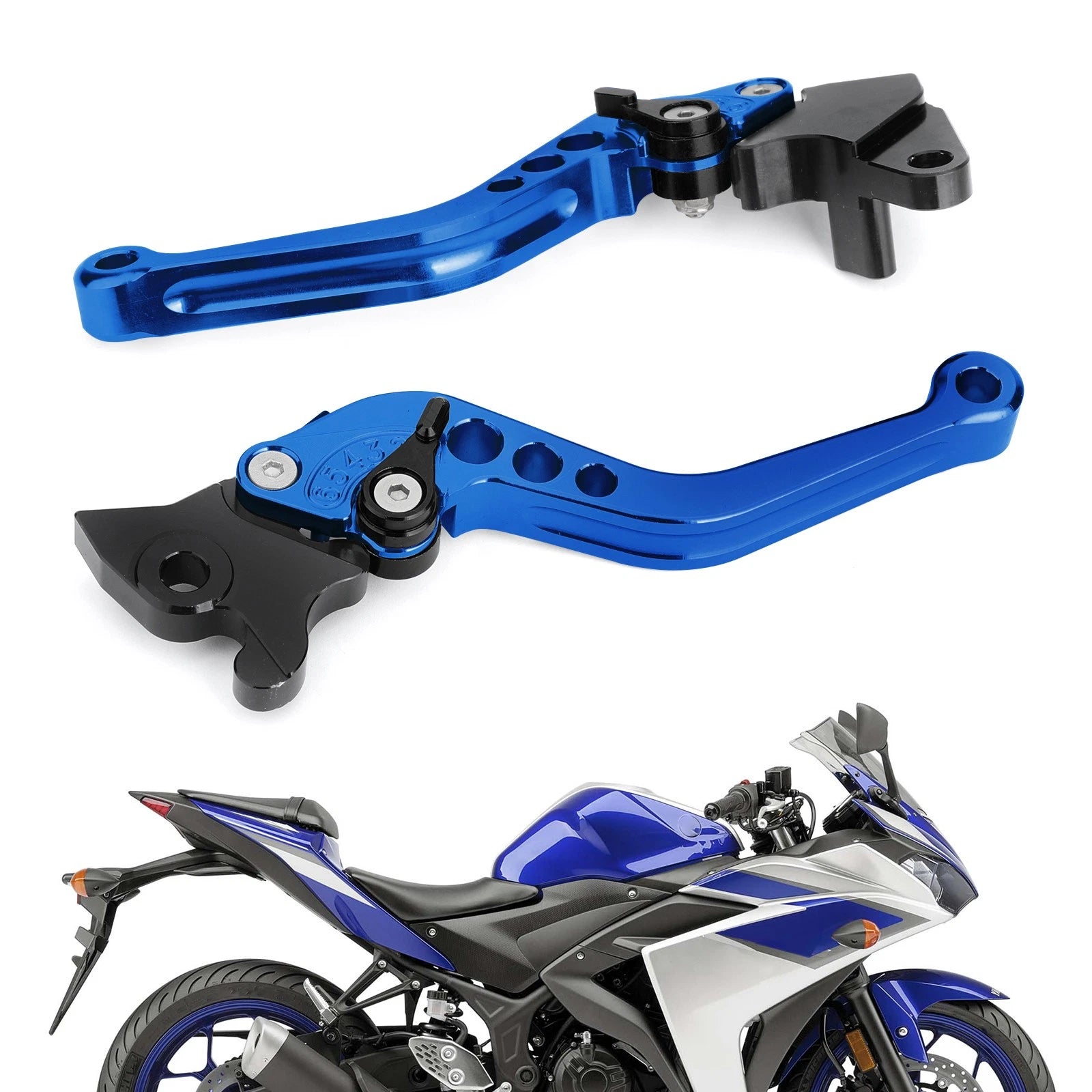 Brake Clutch Levers for Yamaha YZF-R15 (2008–2014) Blue