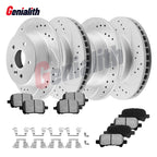 Set of 4 Brake Rotors & Ceramic Brake Pads for Toyota Avalon (2000–2004)