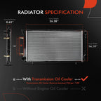 Radiator with Trans Oil Cooler for Subaru Legacy (1990–1994)
