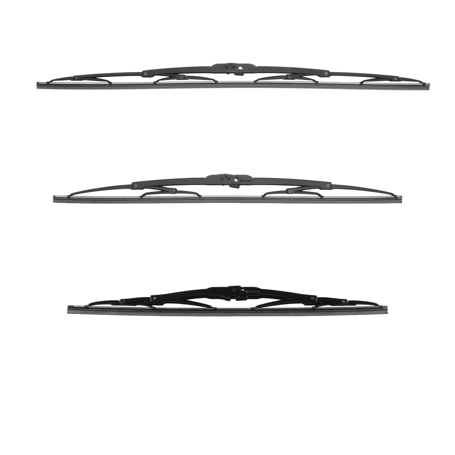 Set of 3 Bosch MicroEdge Windshield Wiper Blades for (24", 20", 16")