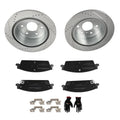 Rear Brake Rotors and Pads Set for GMC Sierra 1500 (2014–2019) Yukon (2015–2020)