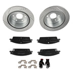 Rear Brake Rotors and Pads Set for GMC Sierra 1500 (2014–2019) Yukon (2015–2020)