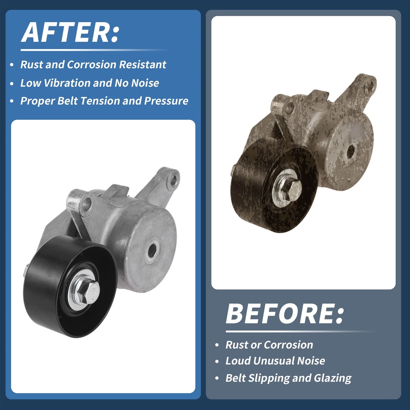Belt Tensioner for Hyundai Verna (2015–2020) No. 2528104600 Metal 1 Pc