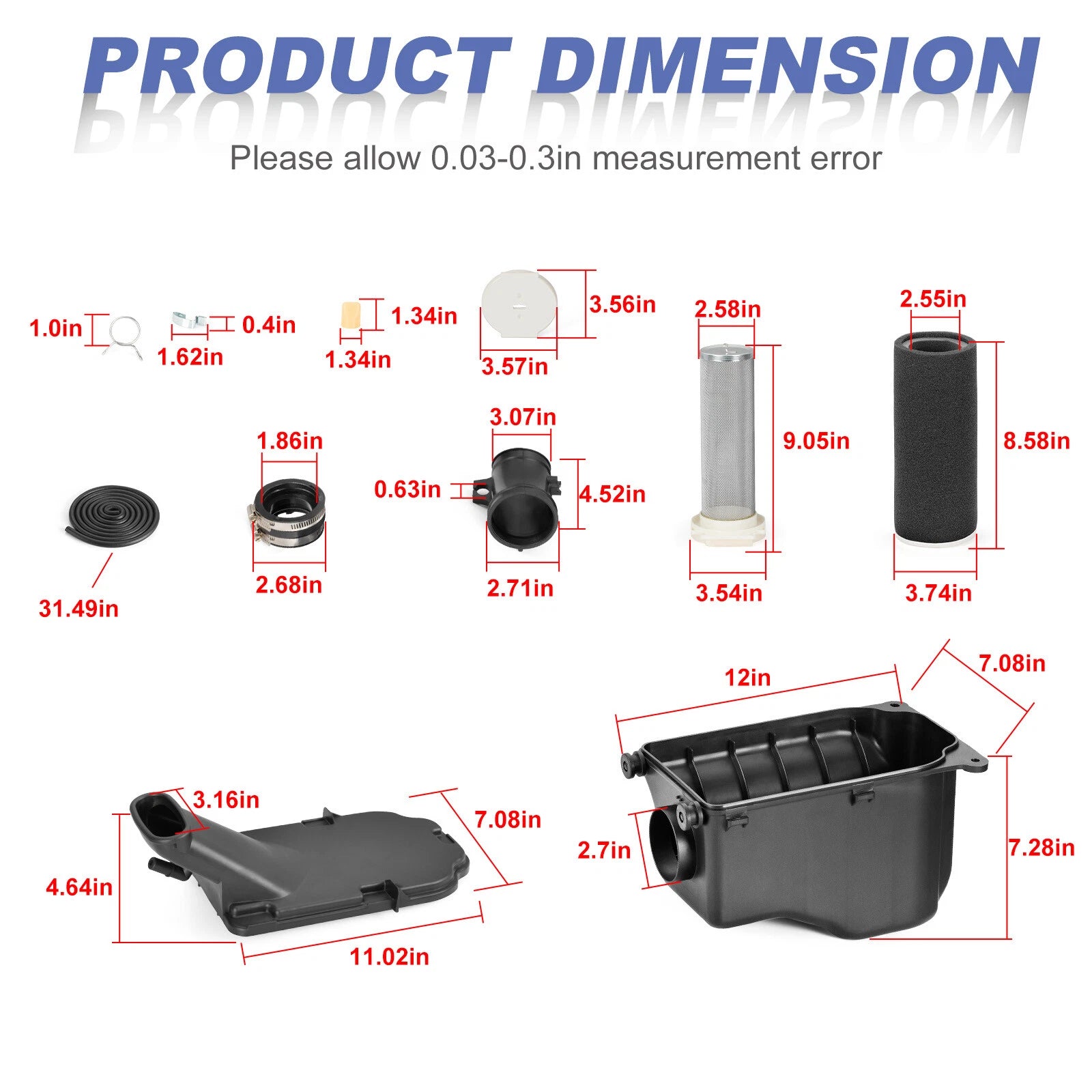 Air Box Case Filter Intake for Yamaha Grizzly YFM660 (2002–2008)
