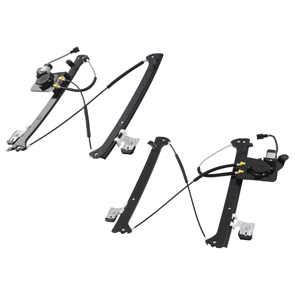 Set of 2 Window Regulators with Motor for Chevy Silverado GMC Sierra Yukon (2001–2007)