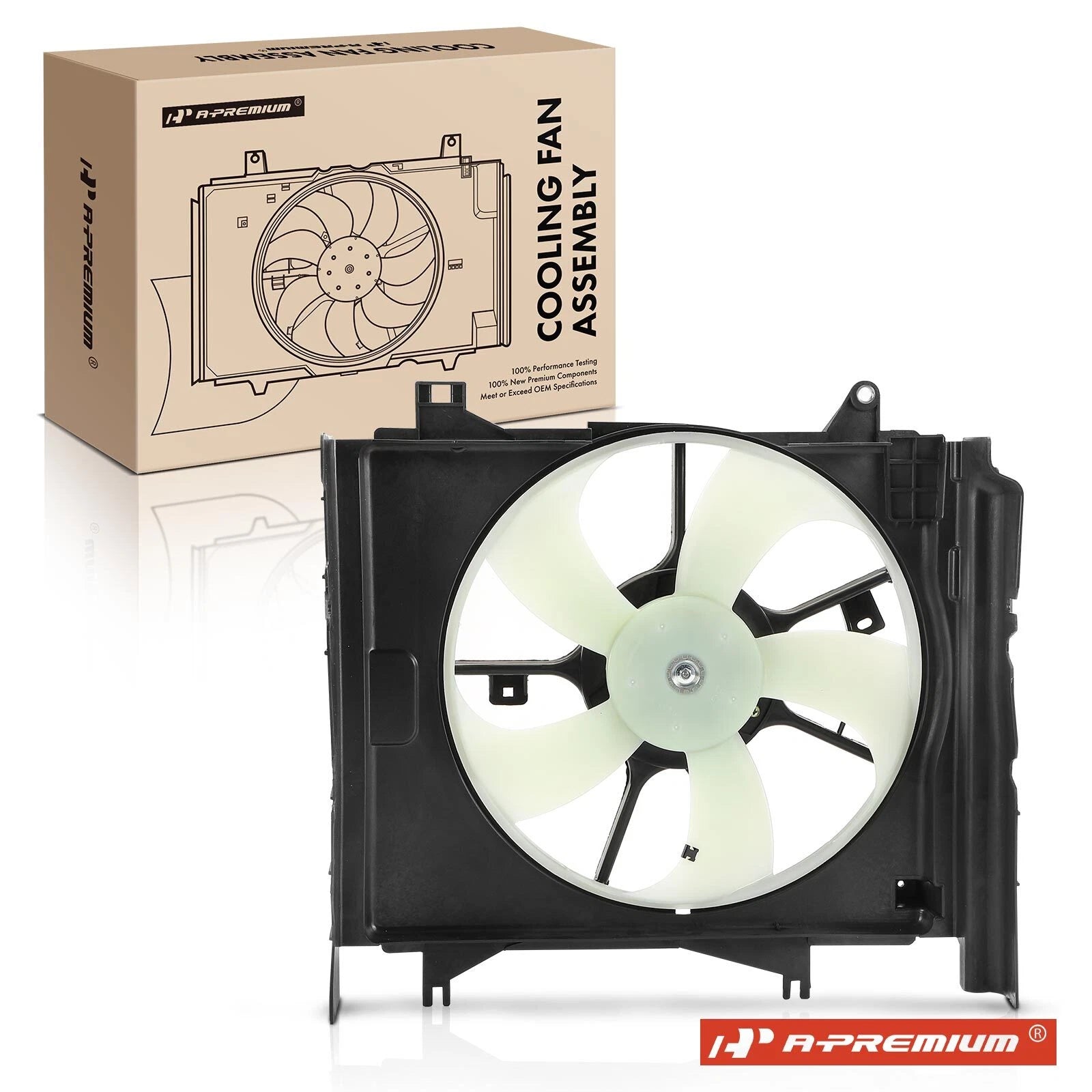 Cooling Fan Assembly with Shroud for Mitsubishi Mirage (2014–2015)