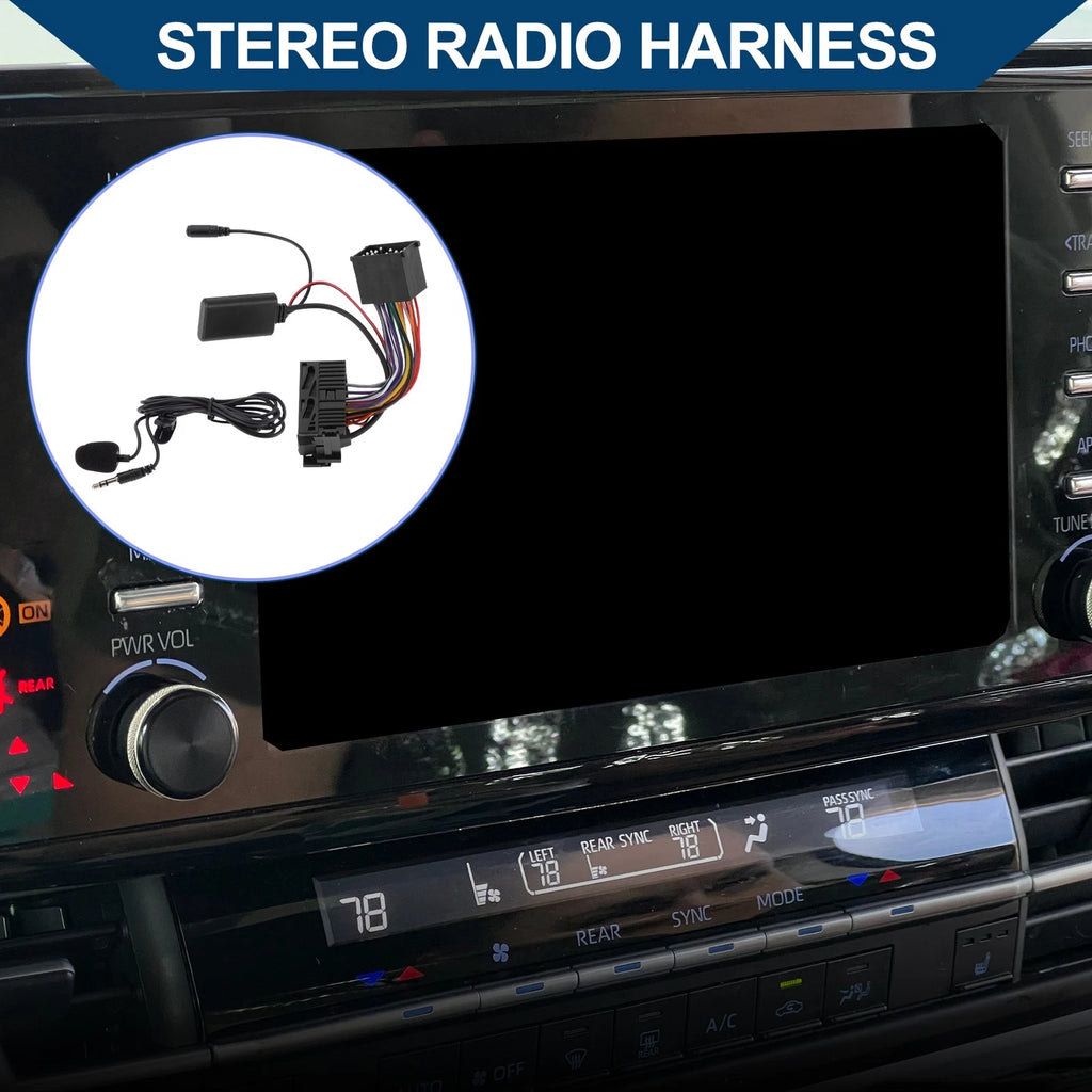 Stereo Radio Harness for BMW E46 3 Series (1998–2006) 16 Pin Microphone