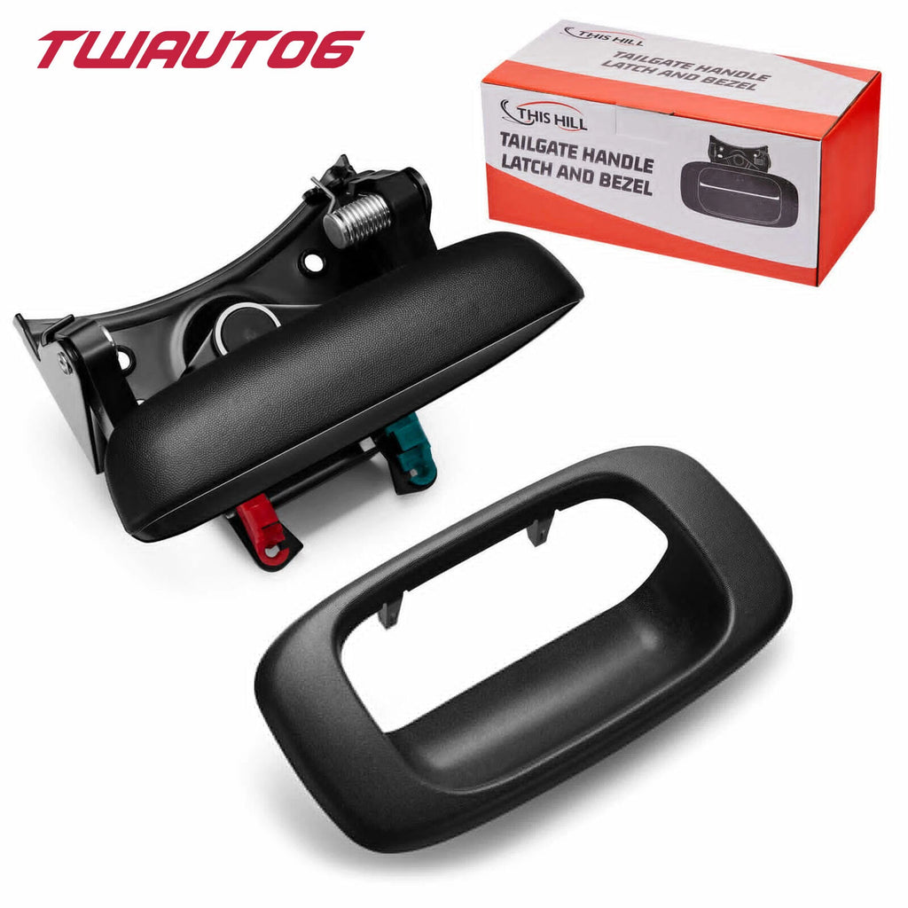 Tailgate Handle w/ Bezel & Clips for Chevy Silverado GMC Sierra (1999–2007)