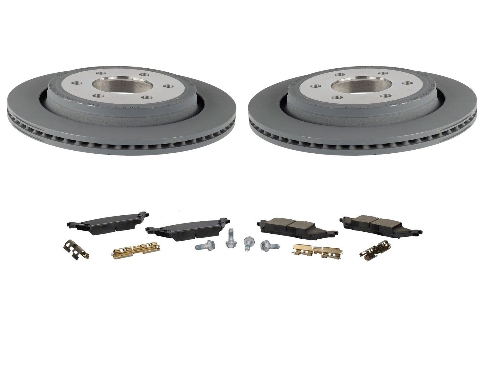 Motorcraft Rear Disc Brake Rotors and Pads Kit for Ford F-150 (2015–2017)