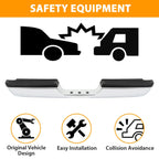 Chrome Steel Rear Bumper for Dodge Ram 1500 2500 3500 (1994–2002)